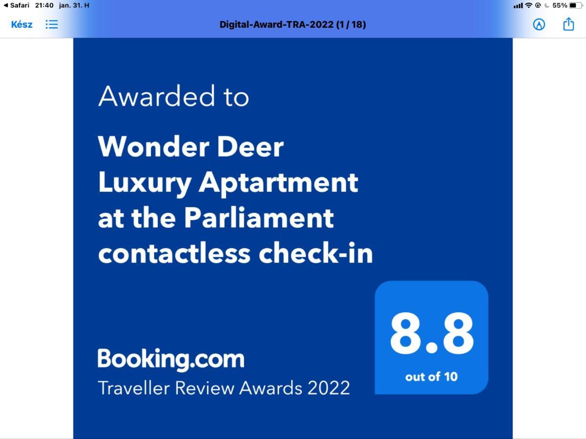 Wonder Deer Lux Apartment At The Parliament Self Check-In Budapesta Exterior foto